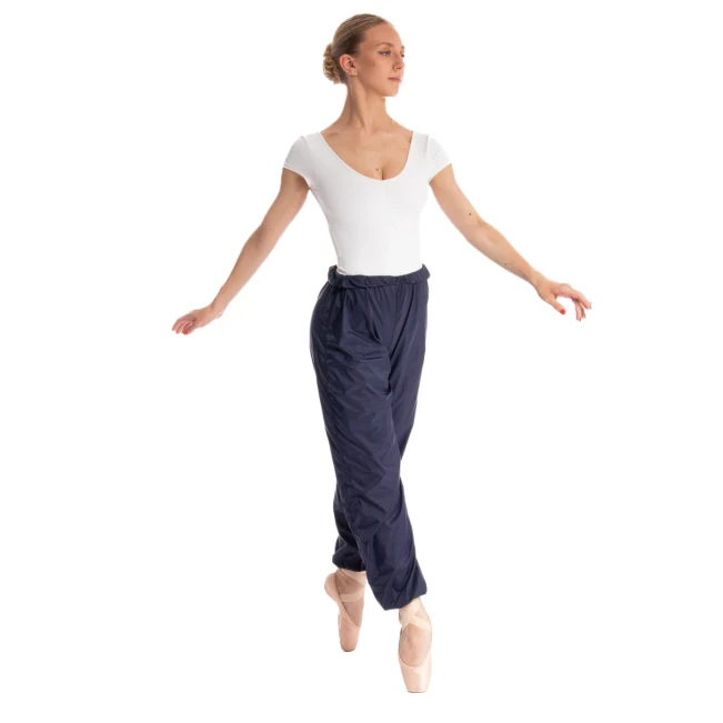 Bloch, lange Damen-Warm-up-Knisterhosen Bloch, Damen lange Aufwärm-„Raschel“-Hose – Hellrosa Bloch