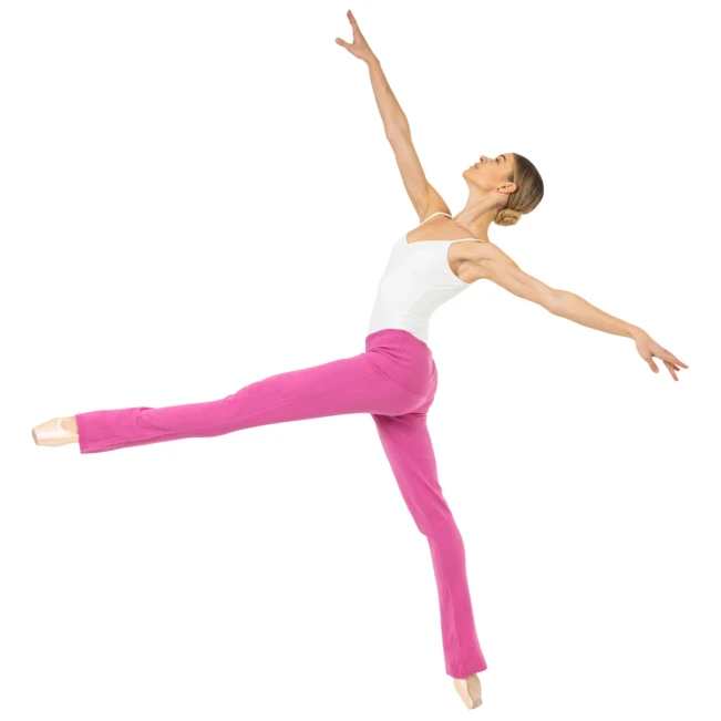 Bloch Flare Pant Rollover, Damen-Strickhose Bloch Flare Pant Rollover, Damen-Strickhose - Rosa - Deep Pink Bloch