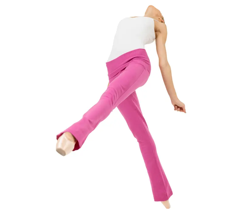 Bloch Flare Pant Rollover, Damen-Strickhose Bloch Flare Pant Rollover, Damen-Strickhose - Rosa - Deep Pink Bloch