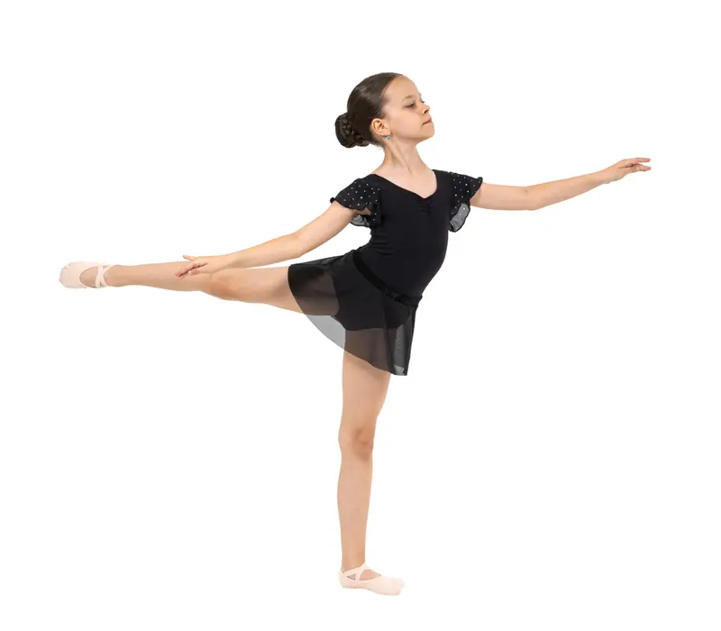 Bloch Mesh Pull-on Rock Sadie, Mädchenröckchen Bloch Mesh Pull-on-Rock Sadie, Mädchenrock - Schwarz