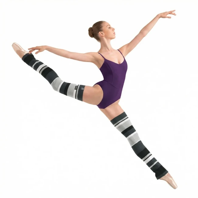 Bloch Striped Leg Warmers, gestreifte Stulpen für Erwachsene - Schwarz Bloch Striped Leg Warmers, gestreifte Stulpen für Erwachsene - Schwarz