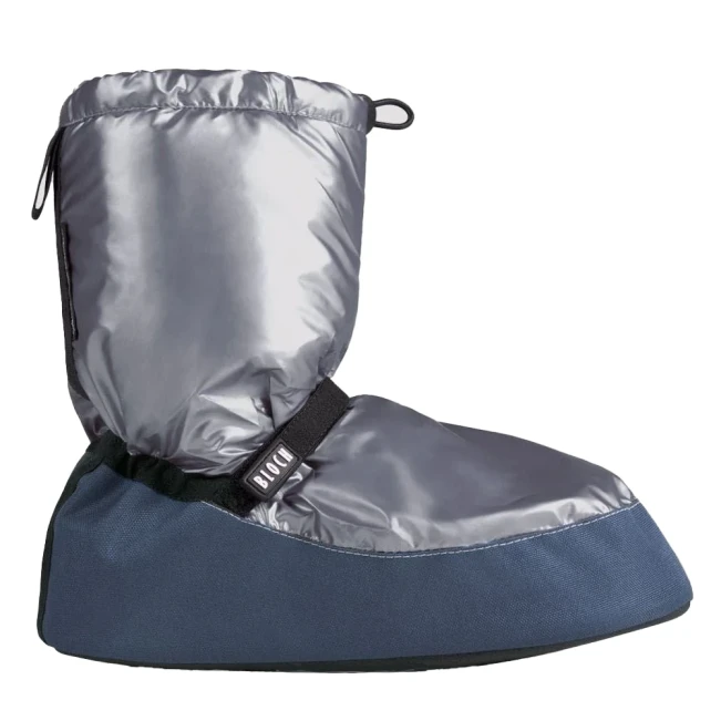 Bloch Metallic Bootie, Damen-Aufwärmschuhe Bloch Metallic-Bootie, Damen-Wärmeschuh - Grau grey metallic Bloch