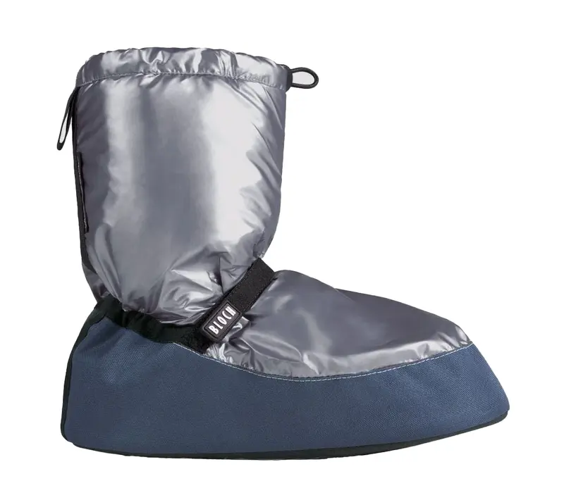 Bloch Metallic Bootie, Damen-Aufwärmschuhe Bloch Metallic-Bootie, Damen-Wärmeschuh - Grau grey metallic Bloch