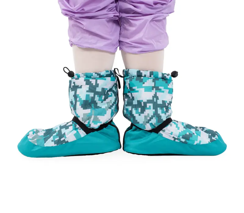 Bloch crazy printed Booties, Wärmeschuhe – Pixel Print Bloch