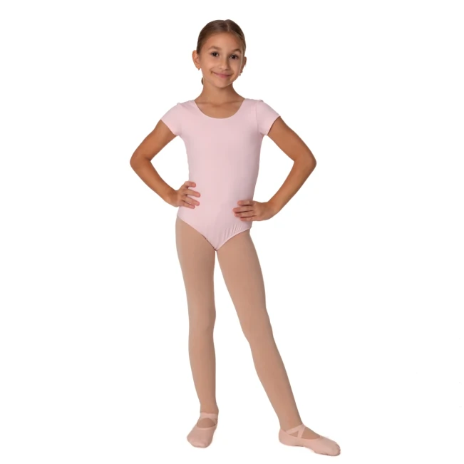Bloch Dujour, Mädchen-Trikot mit kurzen Ärmeln - Pink Candy Bloch Bloch Dujour, Mädchen-Trikot mit kurzen Ärmeln - Pink Candy Bloch