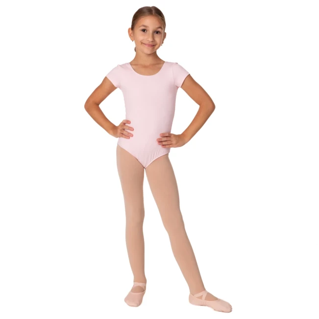 Bloch Dujour, Mädchen-Kurzarmtrikot Bloch Dujour, Mädchen-Trikot mit kurzem Ärmel – Hellrosa Bloch