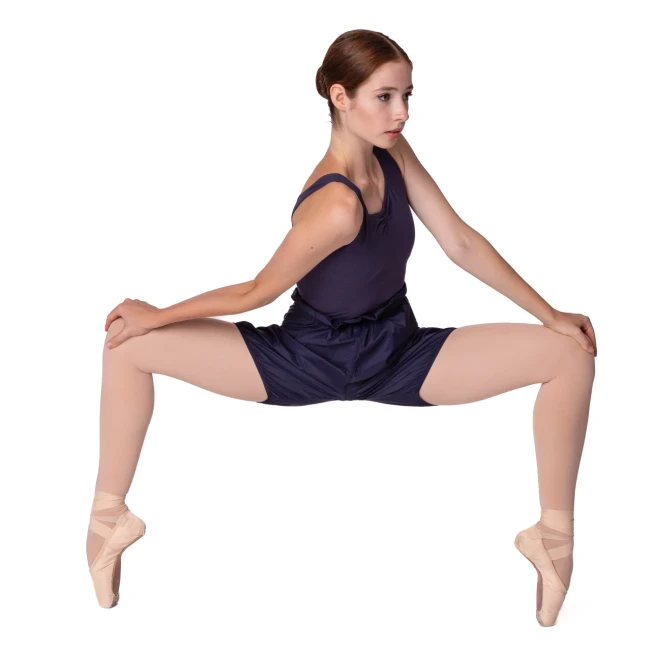 Bloch, Damen kurze Raschelhose zum Aufwärmen – Hellrosa Bloch