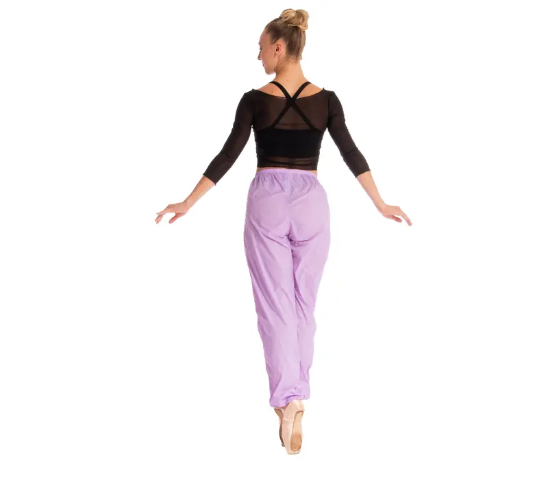 Bloch, Damen lange Raschelhose zum Aufwärmen - Flieder Lilac Bloch
