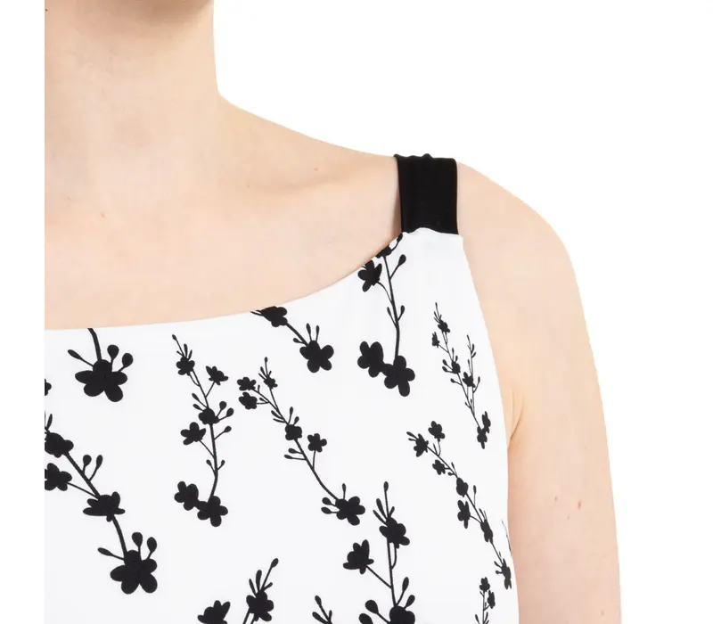 Capezio C'est la vie Fleur, Damen-Trikot mit breiteren Trägern – Cascading Florals Capezio