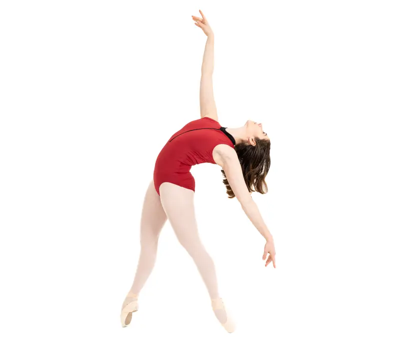 Capezio C'est La Vie La Belle, Damen-Trikot mit Neckholder-Verschluss Capezio C'est La Vie La Belle, Damen-Trikot mit Halsverschluss - Rot Scarlet Capezio
