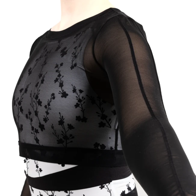 Capezio C'est La Vie Joyeux Mesh-Cover-up, Damen-Top