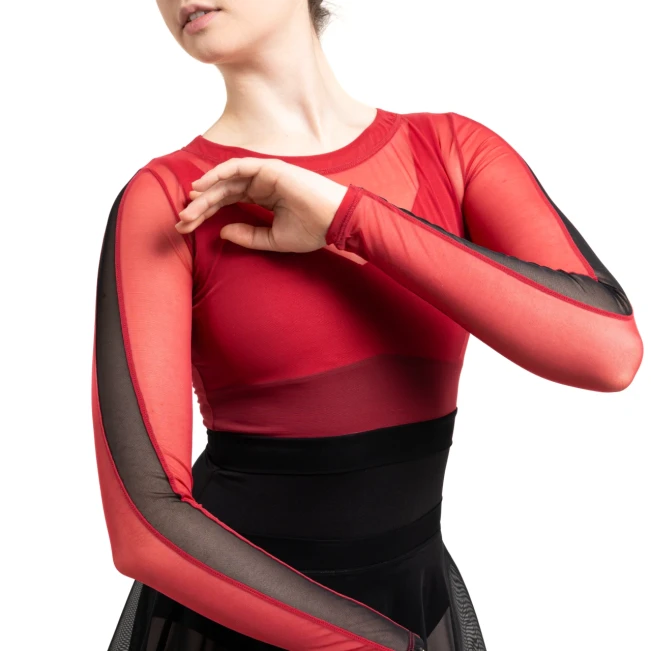 Capezio C'est La Vie Joyeux Mesh-Cover-up, Damen-Top