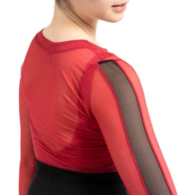 Capezio C'est La Vie Joyeux Mesh-Cover-up, Damen-Top