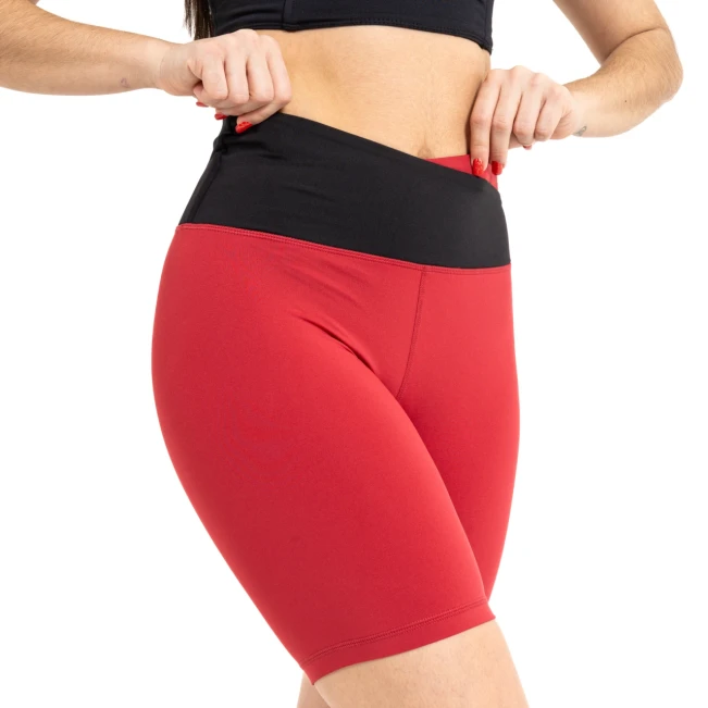 Capezio C'est La Vie Enchante Bike Short, Damen-Shorts mit Oberschenkellänge Capezio C'est La Vie Enchante Bike Short, Damen-Shorts in Oberschenkellänge - Rot Scarlet Capezio