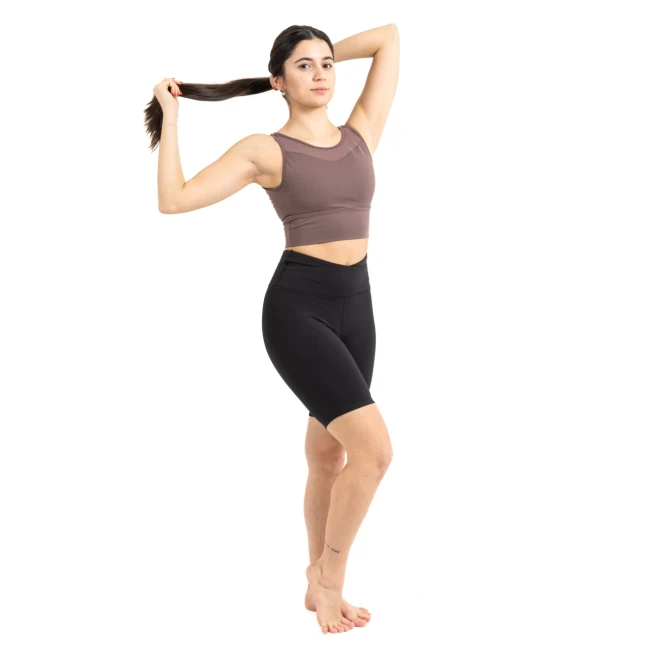 Capezio C'est La Vie Enchante Bike Short, Damen-Shorts mit Oberschenkellänge Capezio C'est La Vie Enchante Bike Short, Damen-Shorts in Oberschenkellänge - Schwarz