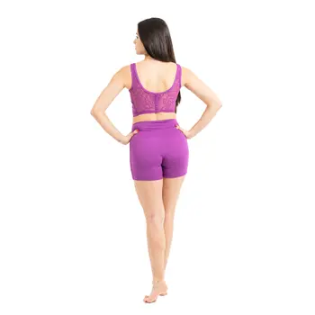 Capezio Bella Notte Vita Side Panel Short, Shorts für Damen – Hyazinthviolett