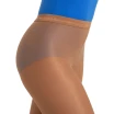 Capezio ultra shimmery, glänzende Mädchen-Steigbügelstrumpfhose - Toast Capezio