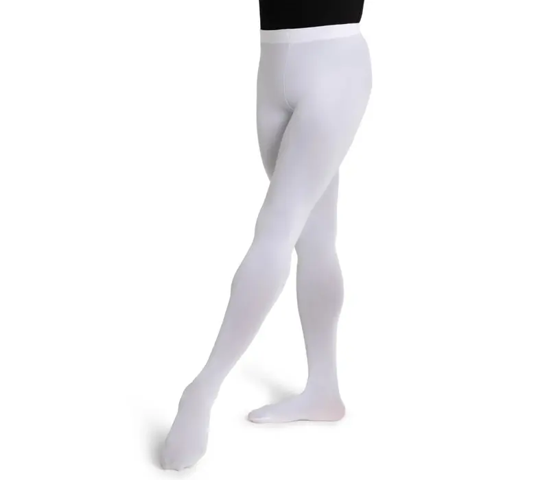 Capezio Ultra Soft Footed Tights, Damenstrumpfhose mit Fuß - Weiß