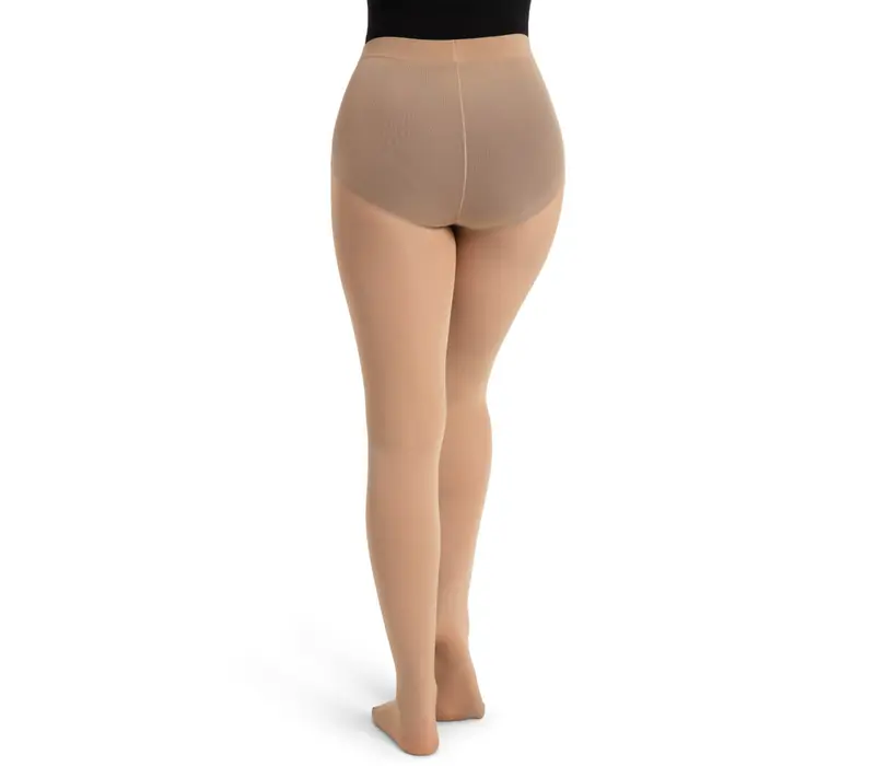 Capezio Ultra Soft Footed Tights, Damenstrumpfhose mit geschlossenem Fuß – Hell Beige Capezio