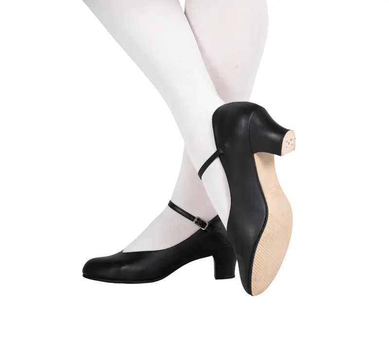 Capezio Jr Footlight, Charakter-Schuhe - Schwarz Capezio Jr Footlight, Charakter-Schuhe - Schwarz
