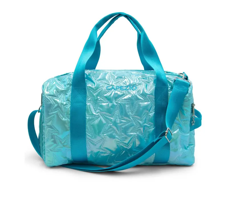 Capezio Metallic Star Travel Duffle, Tasche - Metallic Türkis Capezio