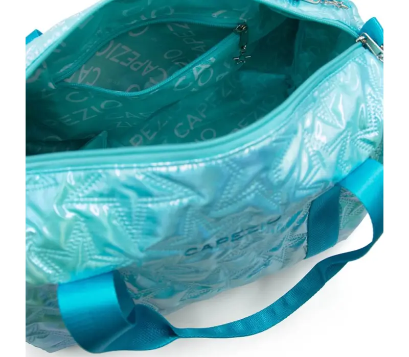 Capezio Metallic Star Travel Duffle, Tasche - Metallic Türkis Capezio