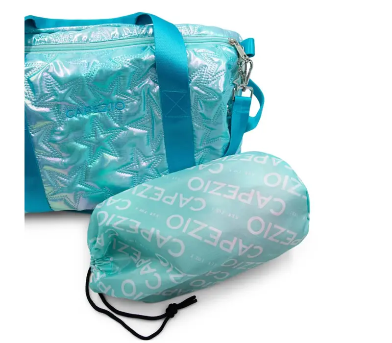Capezio Metallic Star Travel Duffle, Tasche - Metallic Türkis Capezio