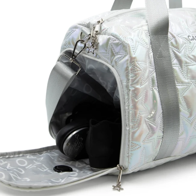 Capezio Metallic star travel duffle, Tasche – Silber Metallic Silver Capezio