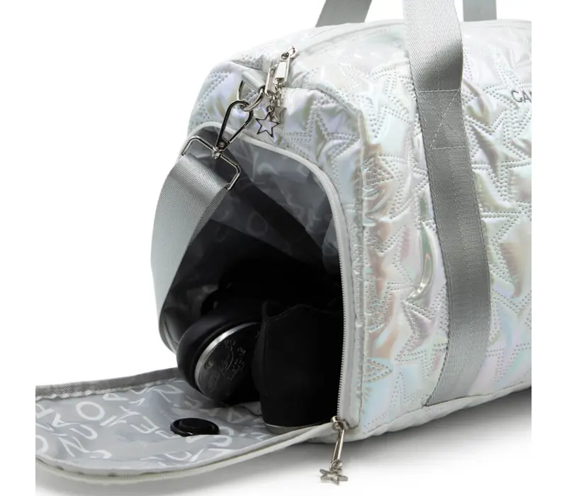 Capezio Metallic star travel duffle, Tasche – Silber Metallic Silver Capezio