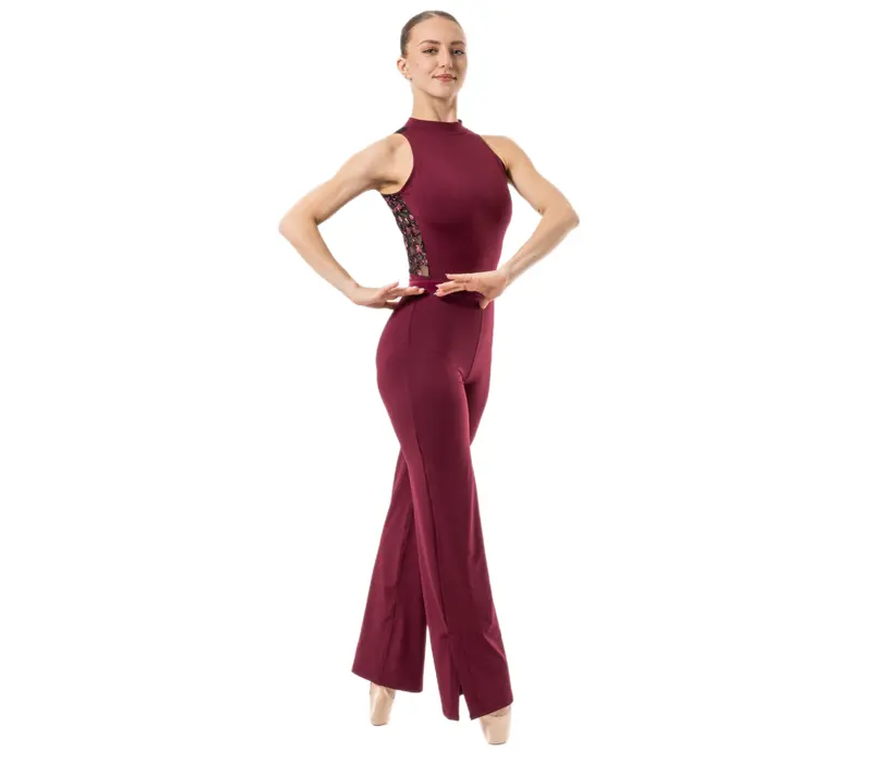Capezio Beguile Pant, Damenhose - Weinrote Windsor Wine Capezio