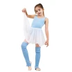 Capezio Kinder-Balletttrikot mit Gürtel, breite Träger – Hellblau Capezio Capezio Kinder-Balletttrikot mit Gürtel, breite Träger – Hellblau Capezio