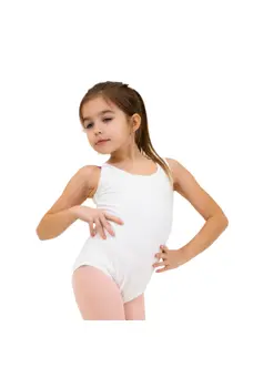 Capezio Kinder-Balletttrikot mit Gürtel mit breiten Trägern