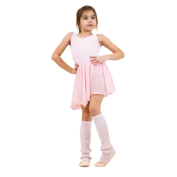 Capezio Kinder-Balletttrikot mit Gürtel mit breiten Trägern