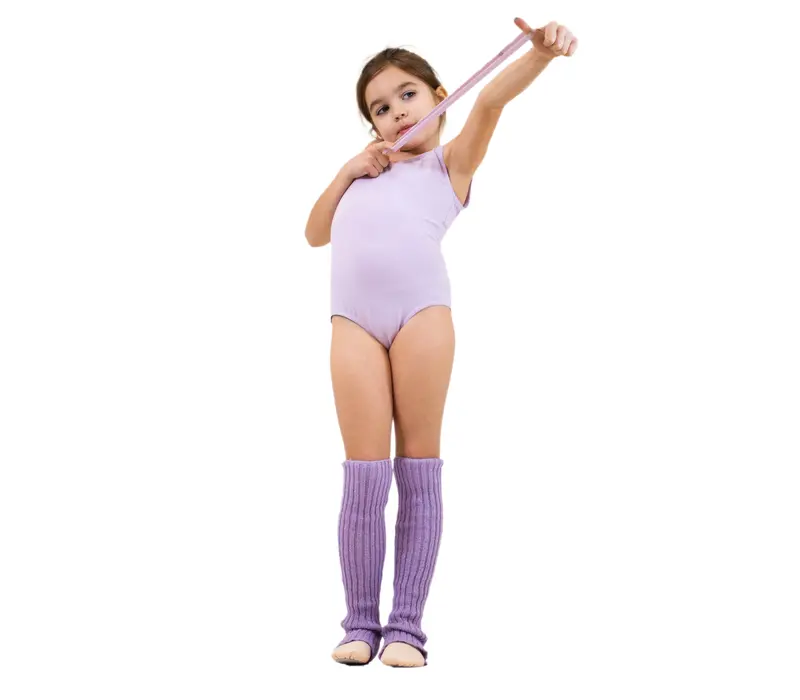 Capezio Kinder-Balletttrikot mit Gürtel, breite Träger - Violett - Lavender Capezio Kinder-Balletttrikot mit Gürtel, breite Träger - Violett - Lavender