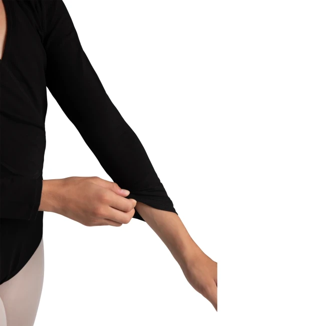 Capezio Cross-Over-Top, Warm-up-Top für Mädchen - Dusty Pink Capezio