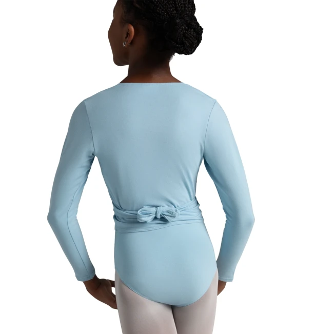 Capezio Cross-Over-Top, Warm-up-Top für Mädchen - Dusty Pink Capezio