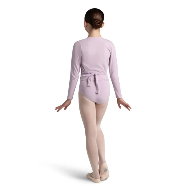 Capezio Cross-Over-Top, Warm-up-Top für Mädchen - Dusty Pink Capezio