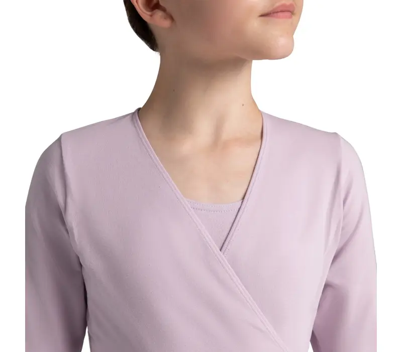 Capezio Cross-Over-Top, Warm-up-Top für Mädchen Capezio Cross-Over-Top, Aufwärm-Top für Mädchen – Granatrot Capezio