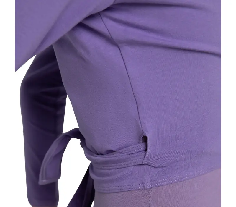 Capezio Cross-Over-Top, Aufwärm-Top für Mädchen – Lila Dark Lavender Capezio