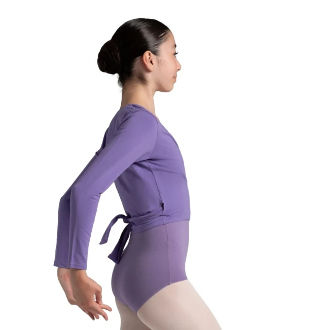 Capezio Cross-Over-Top, Warm-up-Top für Mädchen - Dusty Pink Capezio