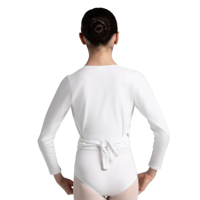 Capezio Cross-Over-Top, Warm-up-Top für Mädchen - Dusty Pink Capezio