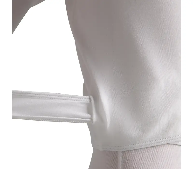 Capezio Cross-Over-Top, Aufwärm-Top für Mädchen – Weiß Capezio Cross-Over-Top, Aufwärm-Top für Mädchen – Weiß