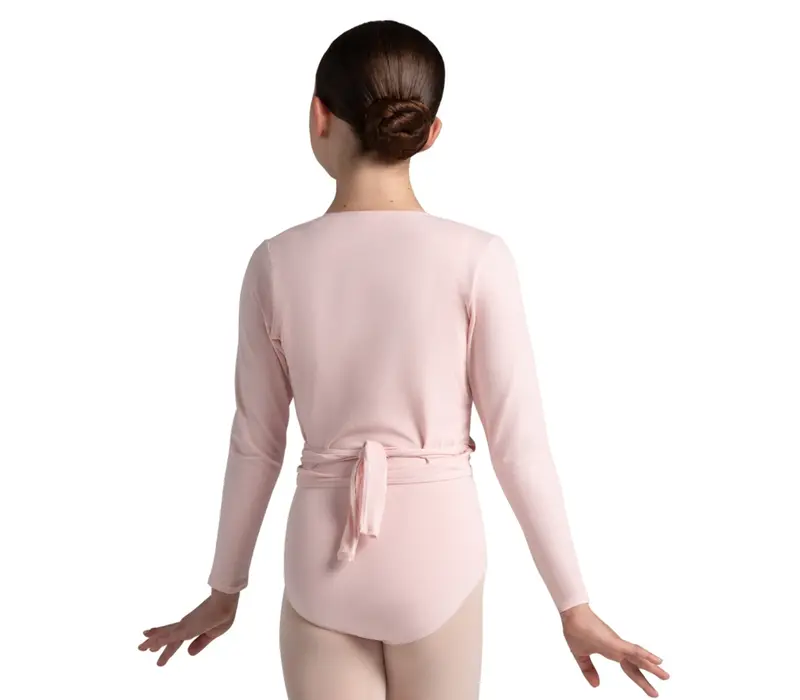 Capezio Cross-Over-Top, Warm-up-Top für Mädchen Capezio Cross-Over-Top, Aufwärm-Top für Mädchen – Granatrot Capezio