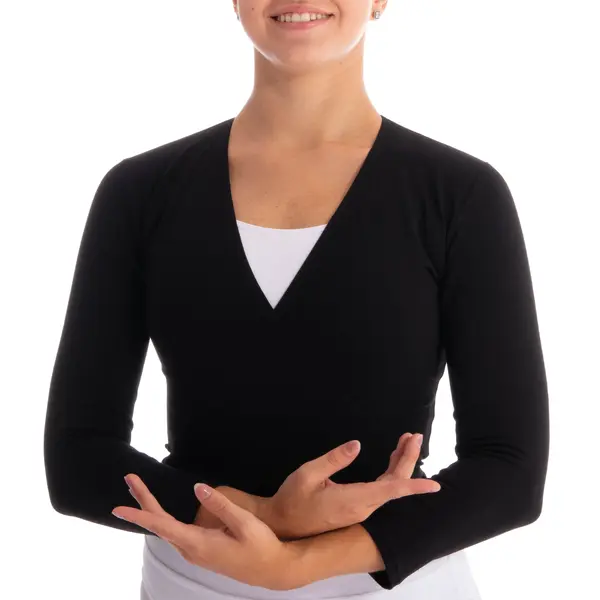 Capezio Cross-over-Top, Damen-Aufwärm-Top 