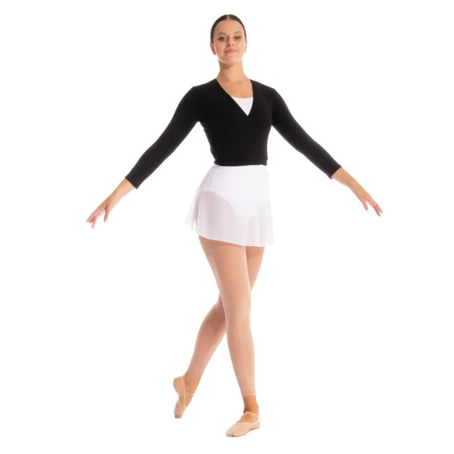 Capezio Cross-over-Top, Damen-Aufwärm-Top Capezio Cross-over-Top, Damen-Aufwärm-Top