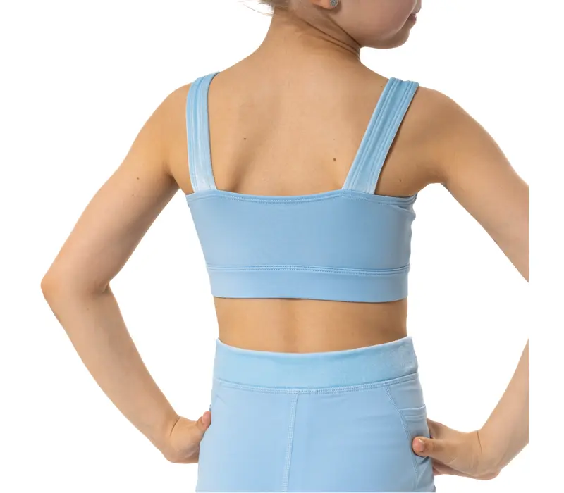Capezio Catherine Top, Crop-Top für Mädchen - Hellblau Capezio