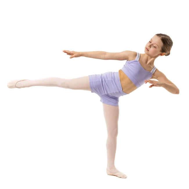 Capezio Catherine Top, Crop-Top für Mädchen Capezio Catherine Top, Crop-Top für Mädchen – Lila – Lavender