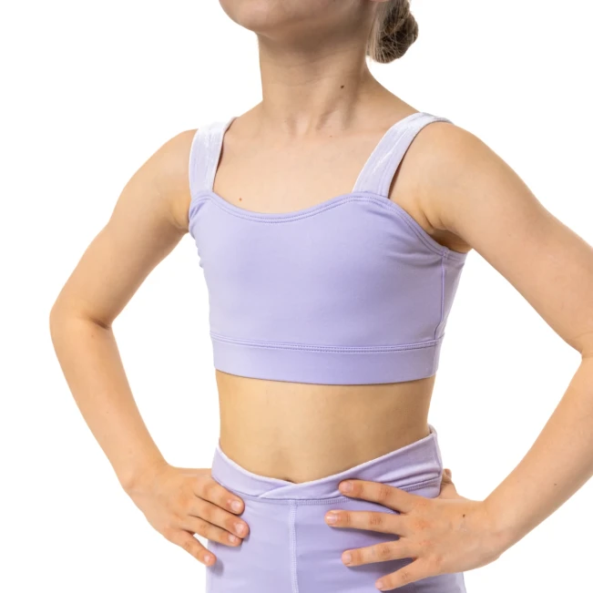 Capezio Catherine Top, Crop-Top für Mädchen – Lila – Lavender Capezio Catherine Top, Crop-Top für Mädchen – Lila – Lavender