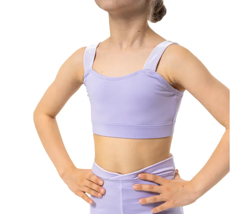 Capezio Catherine Top, Crop-Top für Mädchen – Lila – Lavender Capezio Catherine Top, Crop-Top für Mädchen – Lila – Lavender