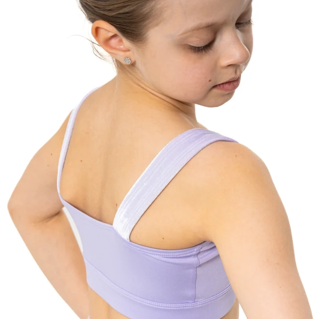 Capezio Catherine Top, Crop-Top für Mädchen Capezio Catherine Top, Crop-Top für Mädchen – Lila – Lavender